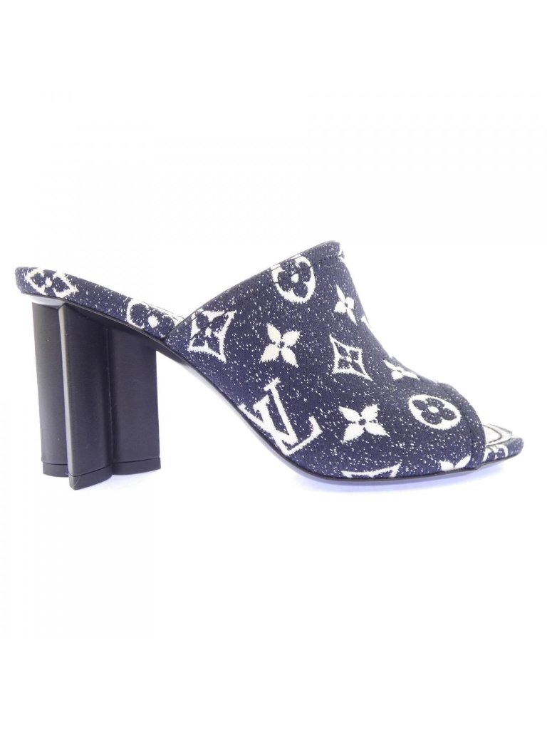 Louis Vuitton Monogram Denim Silhouette Line Sandals
